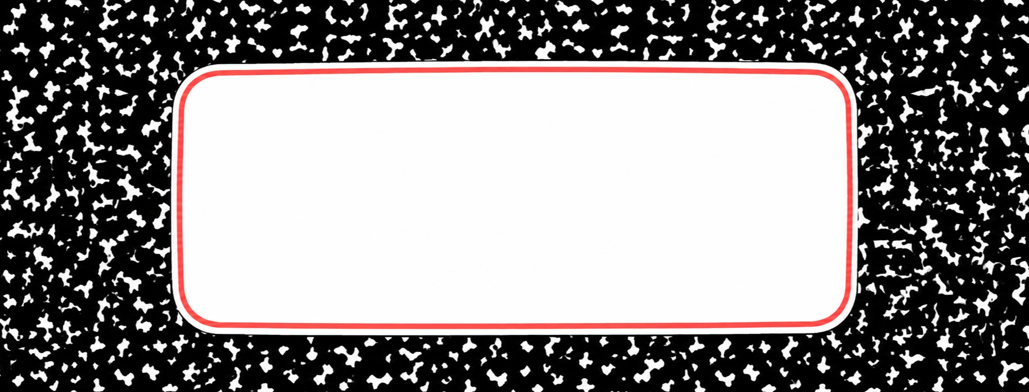 Composition notebook marbled border